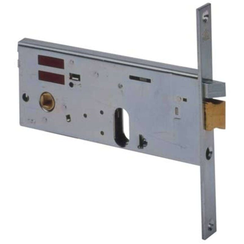 foto del prodotto serratura metallo infilare elettrica 14451 cisa b.q zinc f.mm 20 f.ovale scr f h.mm 77 e.mm 70 1 pezzo