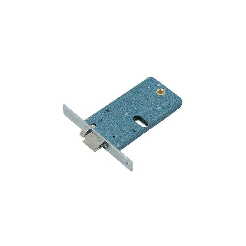 foto del prodotto serratura metallo infilare elettrica 377 omec b.q nich f.mm 16 f.ovale m1 scr h.mm 84 e.mm 60