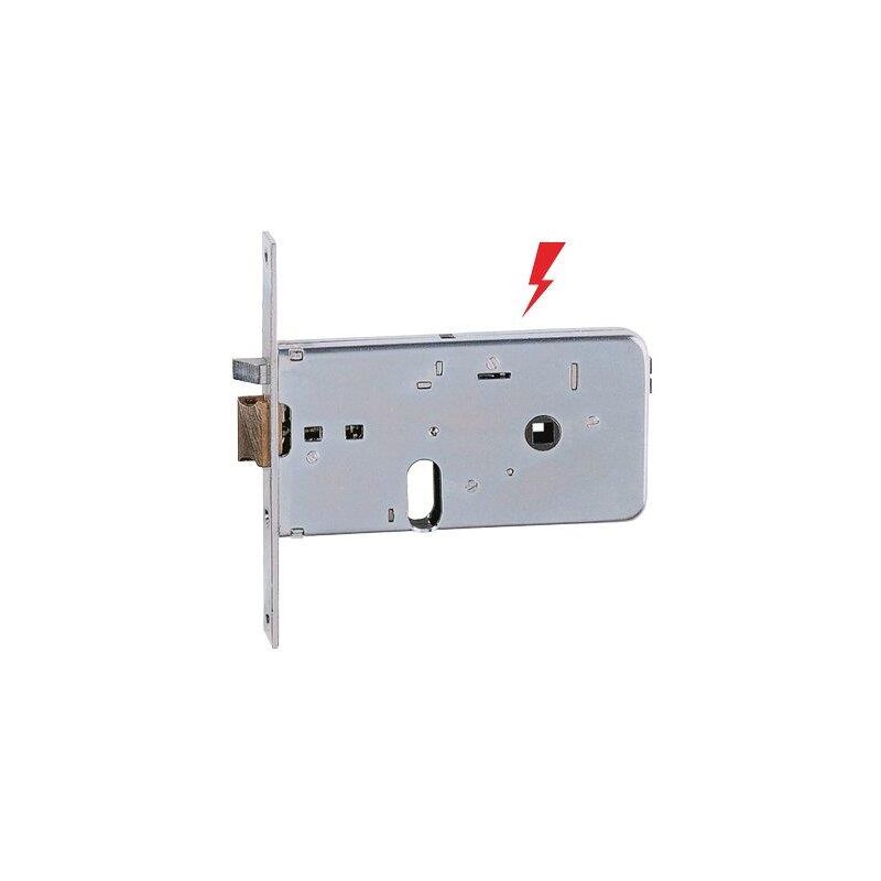 foto del prodotto serratura metallo infilare elettrica 551 iseo b.q zinc f.mm 20 f.ovale scr h.mm 76 e.mm 60