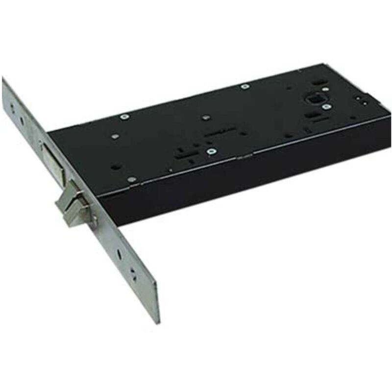 foto del prodotto serratura metallo infilare elettrica 5938 omec b.q inox f.mm 25 dm m4 scr h.mm 82,5 e.mm 90 1 pezzo