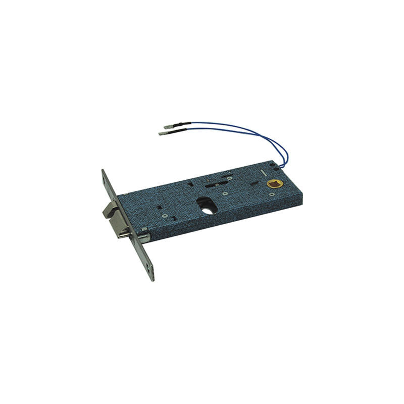 foto del prodotto serratura metallo infilare elettrica 888 omec b.q nich f.mm 16 f.ovale m1 scr h.mm 64 e.mm 80