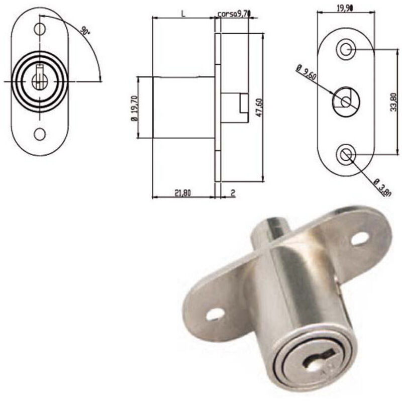 foto del prodotto serratura mobili app.push 163500 omr