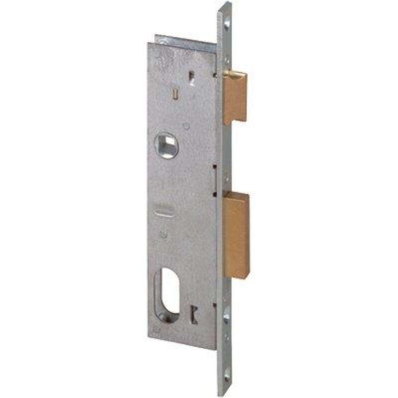 foto del prodotto serratura montante infilare 44225 cisa b.q zinc f.mm 16 f.ovale m2 scr q8 e.mm 15 1 pezzo