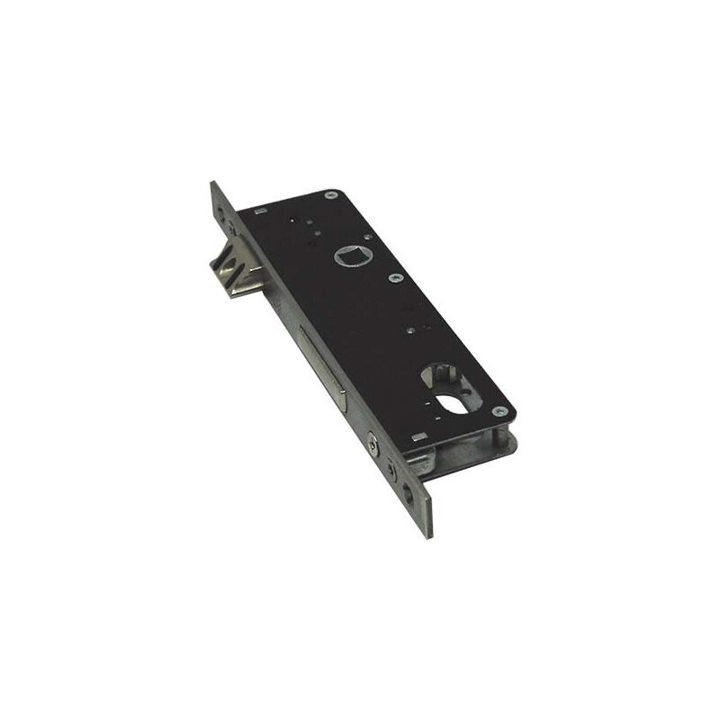foto del prodotto serratura montante infilare 530 omec b.q inox f.mm 16 f.ovale m1 scr e.mm 30