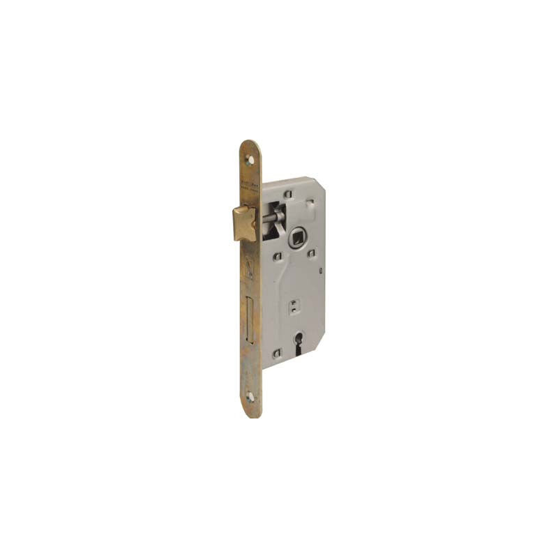 foto del prodotto serratura patent b.tondo ottonato 042t bonaiti i.mm 70 f.mm 22 e.mm 45