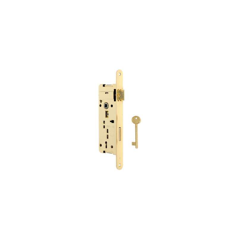 foto del prodotto serratura patent bordo tondo ottonata mm.35