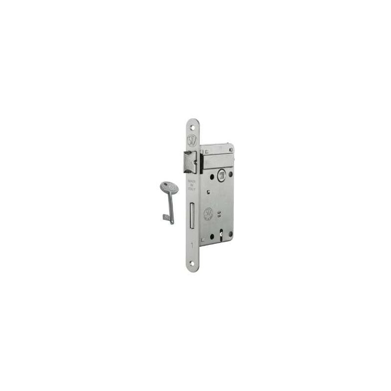foto del prodotto serratura patent frontale mm.20 distanza mm.70 entrata mm.50 cromo satinata
