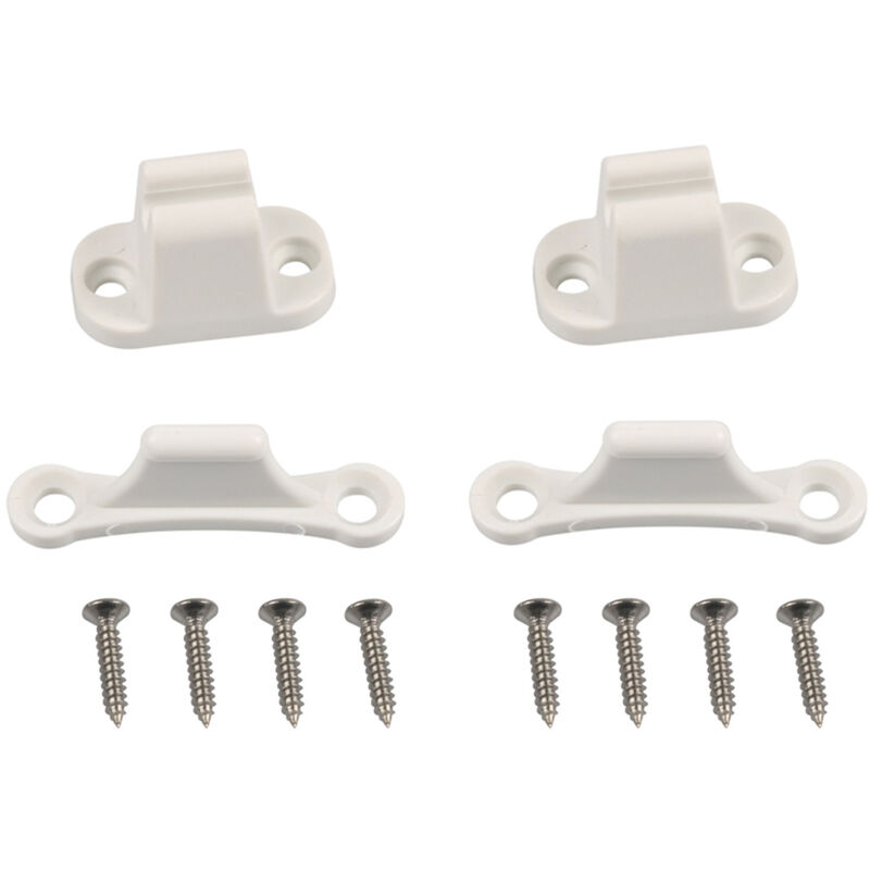 foto del prodotto serratura per porta camper e roulotte, compatibile con fori di montaggio da 35 mm e 48 mm, accessori per camper, serratura per vano bianco, sicurezza