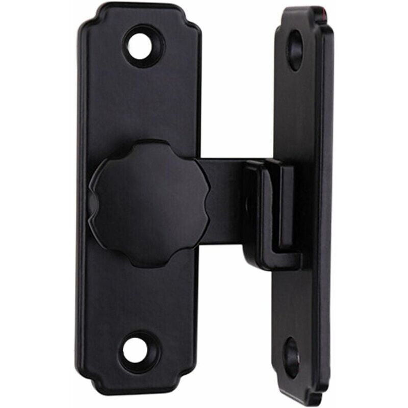 foto del prodotto serratura per porta del fienile per camera da letto nero durevole da 90 a 180 gradi acciaio inossidabile 1 tipo corto da 90 gradi 