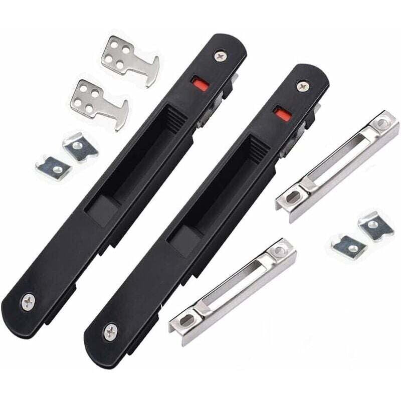 foto del prodotto serratura per porta scorrevole, moderna serratura a gancio mobile, serratura monofacciale per porta di casa, serratura per porta scorrevole per