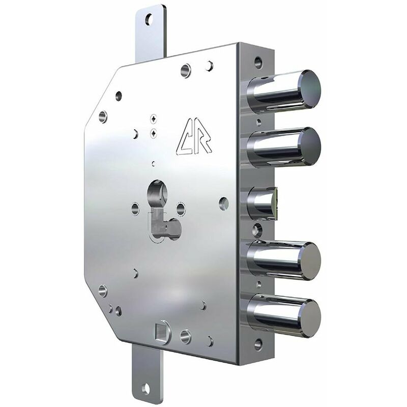 foto del prodotto serratura porta blindata applicazione planare blocco antieffrazione scrocco e 4 catenacci entrata 60 mm mano destra 2155 28g