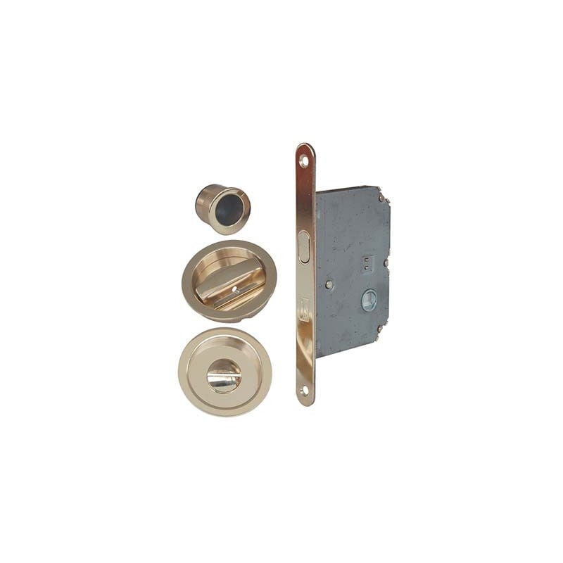 foto del prodotto serratura porta scorrevole bon bonaiti nicchie tonde e.mm 50 b.tondo ottone lucido