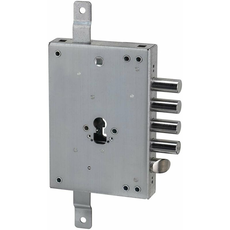 foto del prodotto serratura profilo europeo per porte blindate chiusura triplice 4 catenacci scrocco entrata 63 mm y135