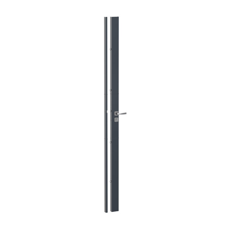 foto del prodotto serratura protective 41 hdi 4 punti ga 65x35 vite 70 assa abloy 4 chiavi grigio muze cromo velluto sinistra 28492000