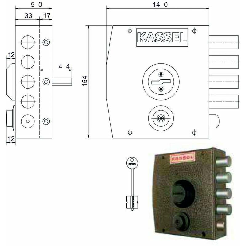 foto del prodotto serratura sic.semplice dx dm 1151 kassel