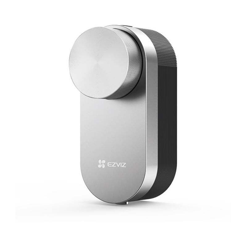 foto del prodotto serratura smart retrofit in alluminio a batteria grigio ezviz dl01 pro