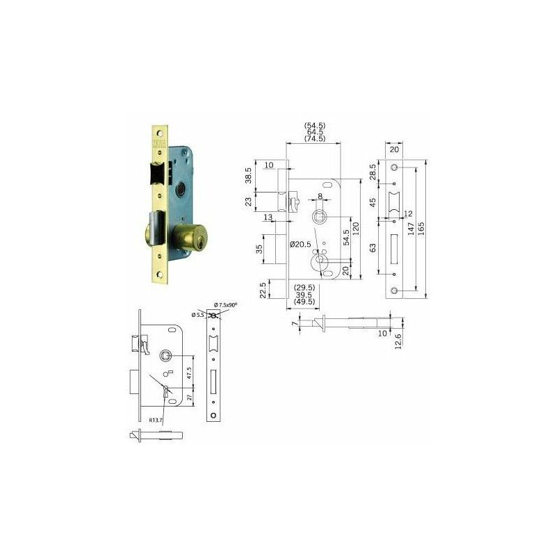 foto del prodotto serratura tesa 2002 hl 40