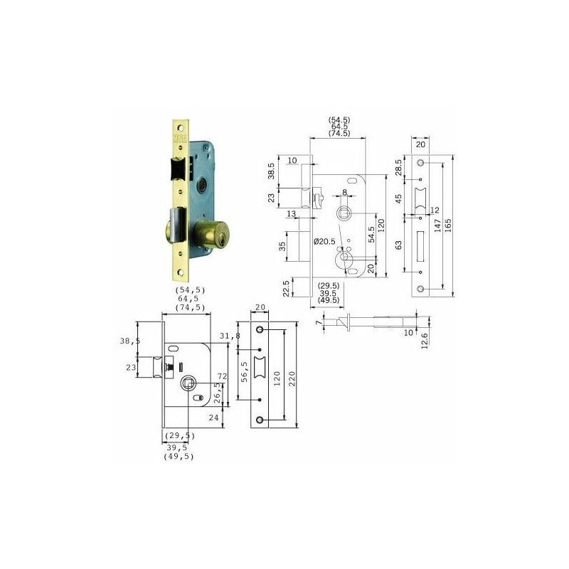 foto del prodotto serratura tesa 2005 hl 40