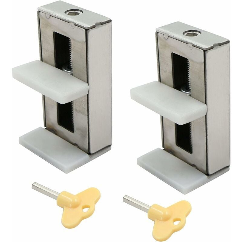 foto del prodotto serrature per finestre, porte scorrevoli, finestre a bovindo, limitatore di sicurezza per porte scorrevoli con chiave per bambini, sicurezza per