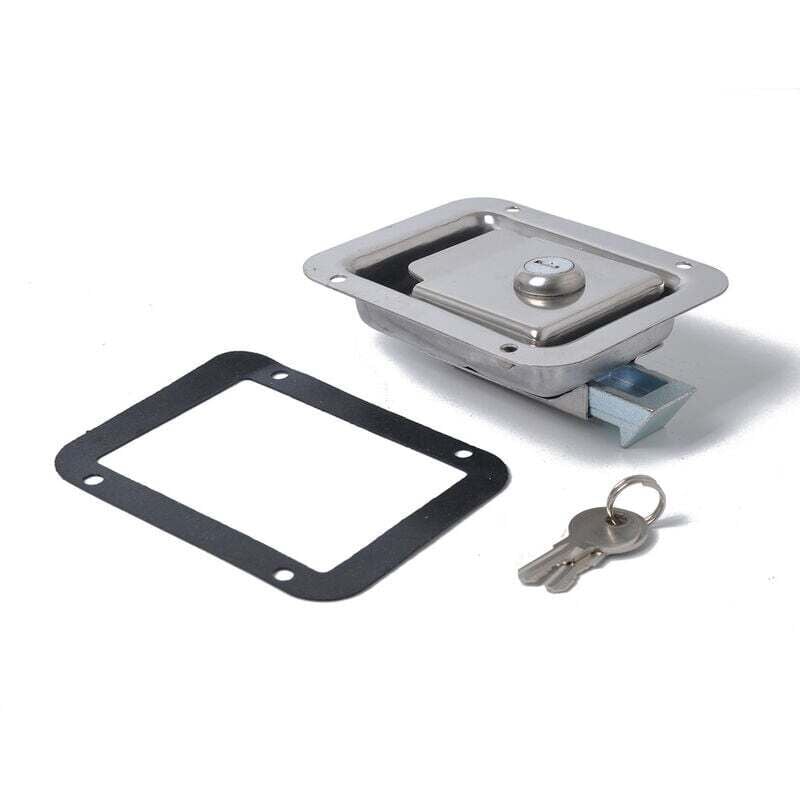 foto del prodotto serrature per porte rv con serratura per cassetta degli attrezzi a filo in acciaio inossidabile con 2 chiavi