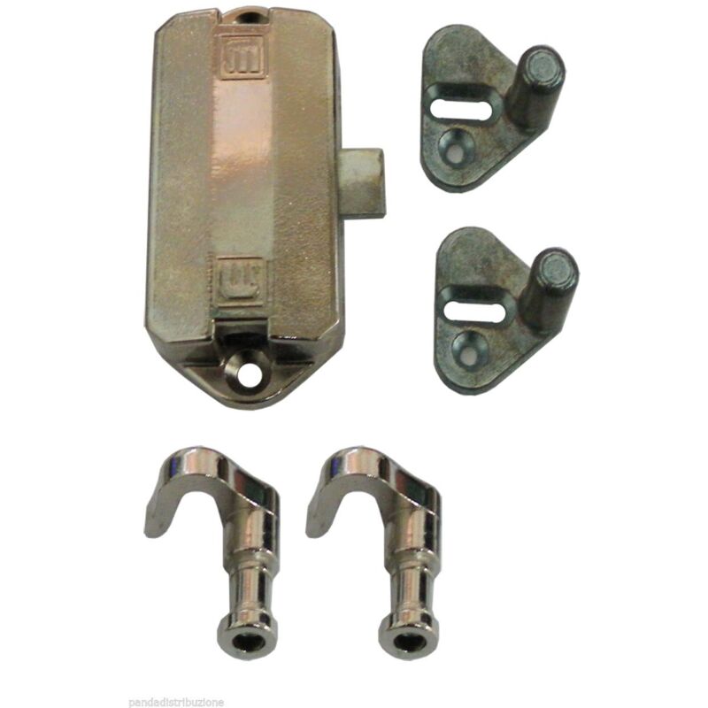 foto del prodotto serrature serratura a spagnoletta in acciaio con set completo mm. 25 mobila