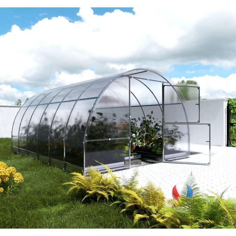 foto del prodotto serre da giardino robuste klasika easy 3 x 4 m 12 m , 4 mm con rivestimento in policarbonato