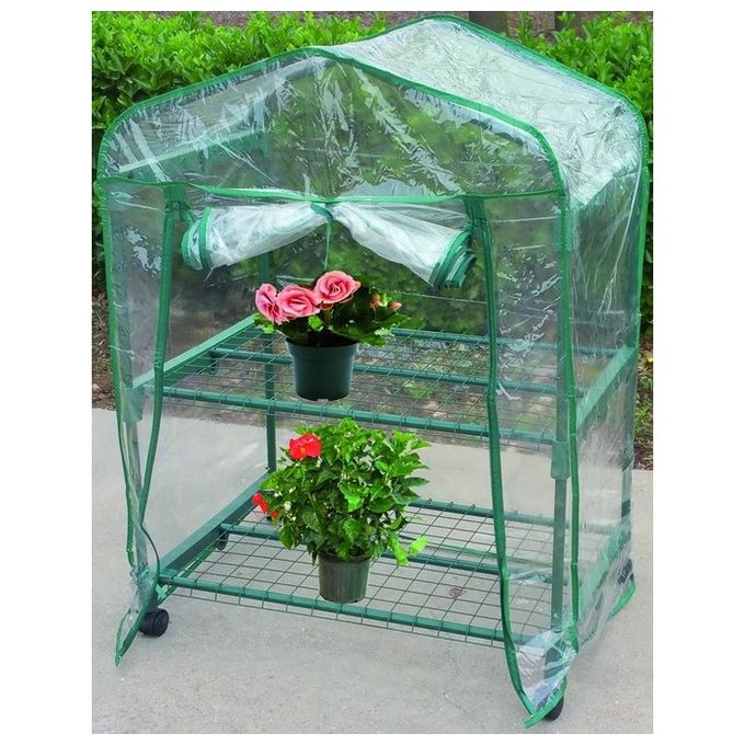 foto del prodotto serre in pvc blinky a casetta 2 ripiani 69x49x98h