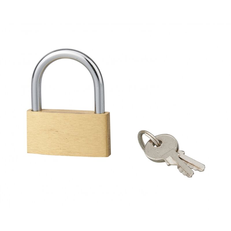 foto del prodotto serruprix lucchetto basic con chiave, base 40 mm, arco in acciaio, 2 chiavi