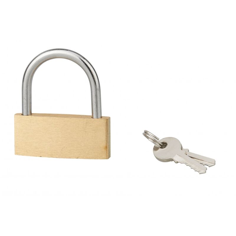foto del prodotto serruprix lucchetto basic con chiave, base 60 mm, arco in acciaio, 2 chiavi