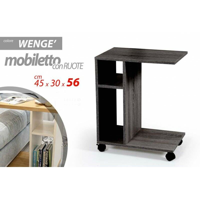 foto del prodotto servetto divano letto portariviste portavivande grigio cm 45 x 30 x 56 h
