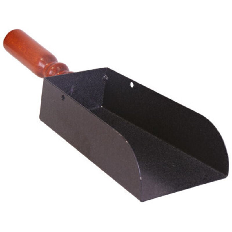 foto del prodotto sessola paletta in ferro battuto con manico in legno 12x34 - artigianferro