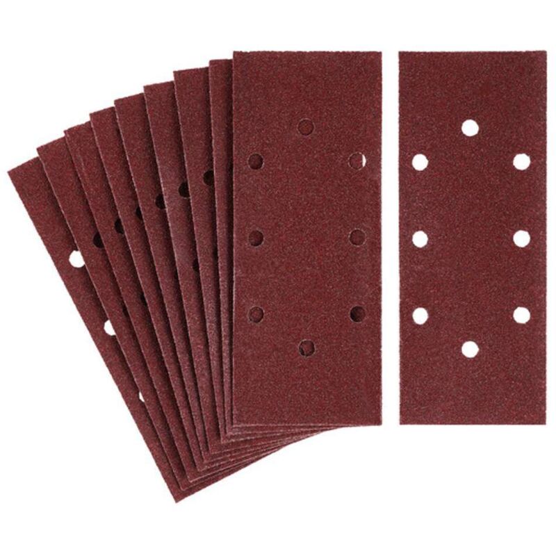 foto del prodotto set 10 fogli abrasivi per levigatrice orbitale stanley - taglia - grana 60 sta31100