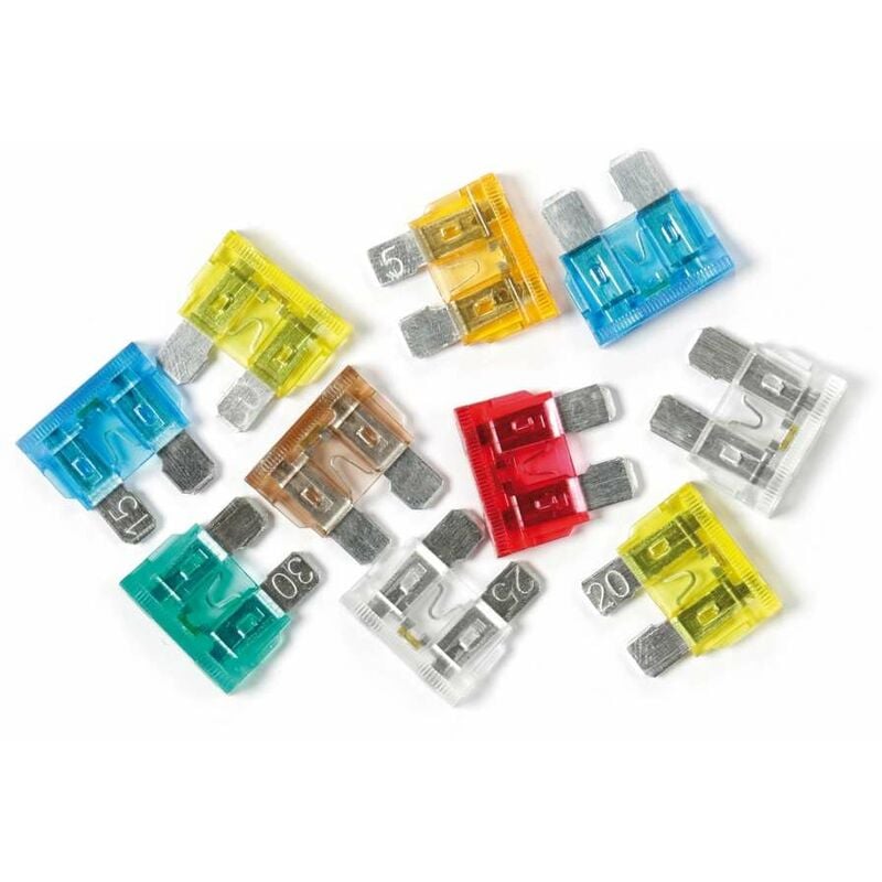 foto del prodotto set 10 fusibili lamellari con spia a led 12 32v