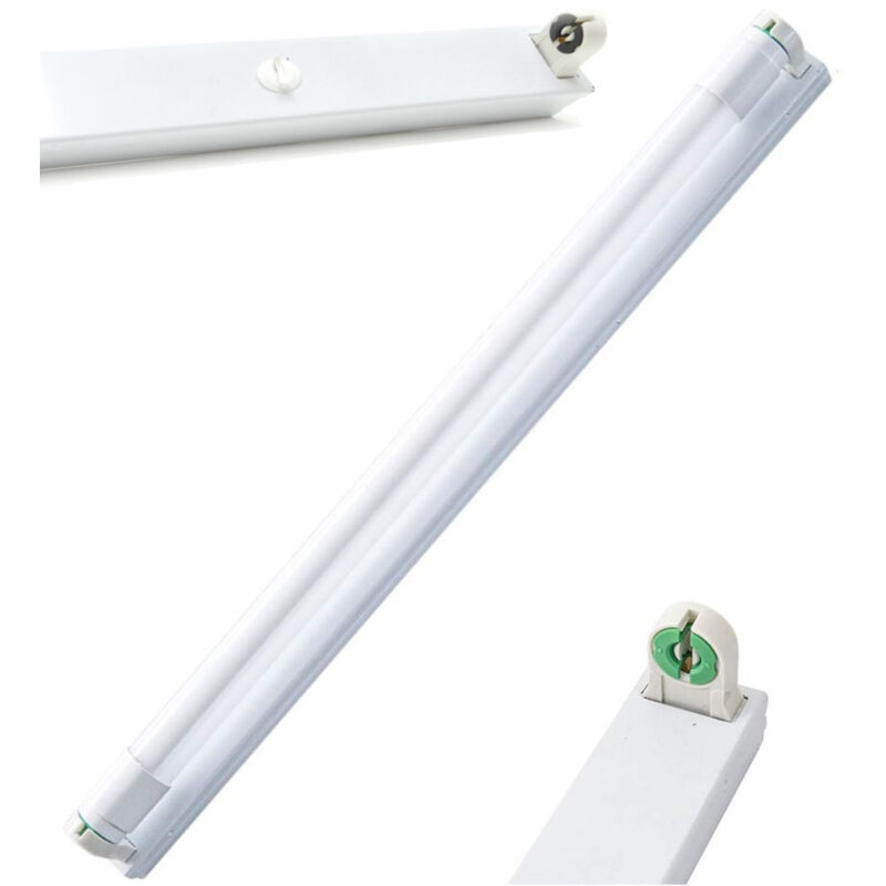 foto del prodotto set 10 plafoniera plafoniere installazione a soffitto parete per tubi neon a led 120 cm trade shop traesio