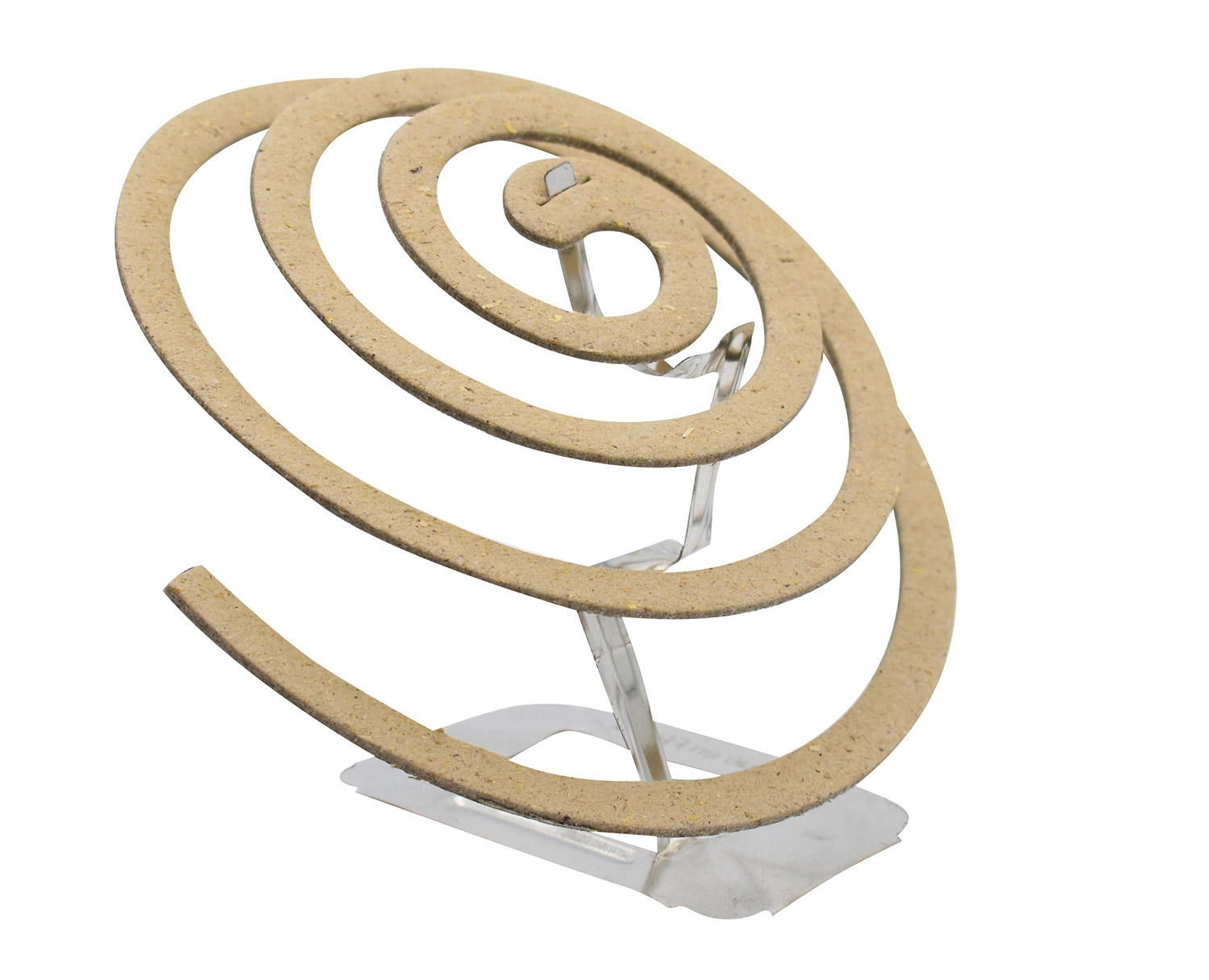 foto del prodotto set 100 zampironi antizanzare a spirale in critronella bio con supporto in metallo