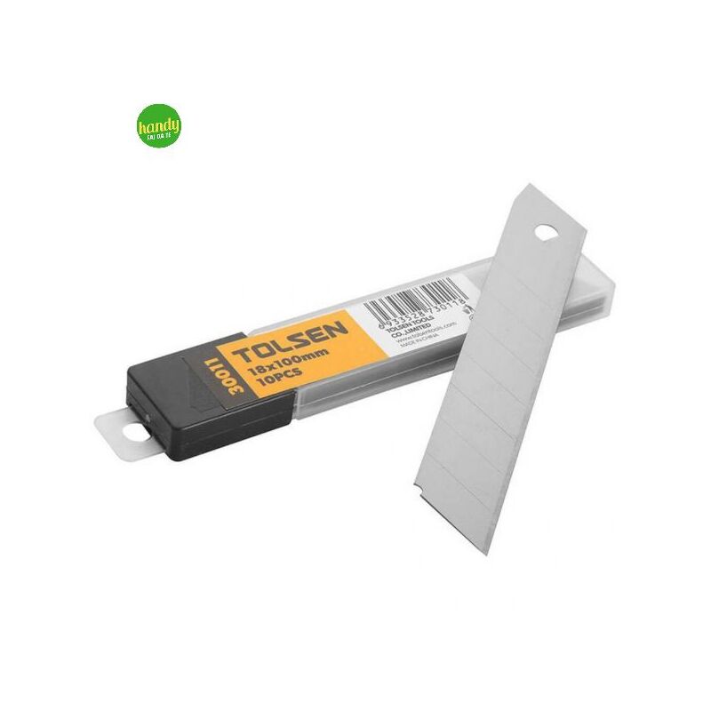 foto del prodotto set 10pz lame per cutter da 18mm tolsen