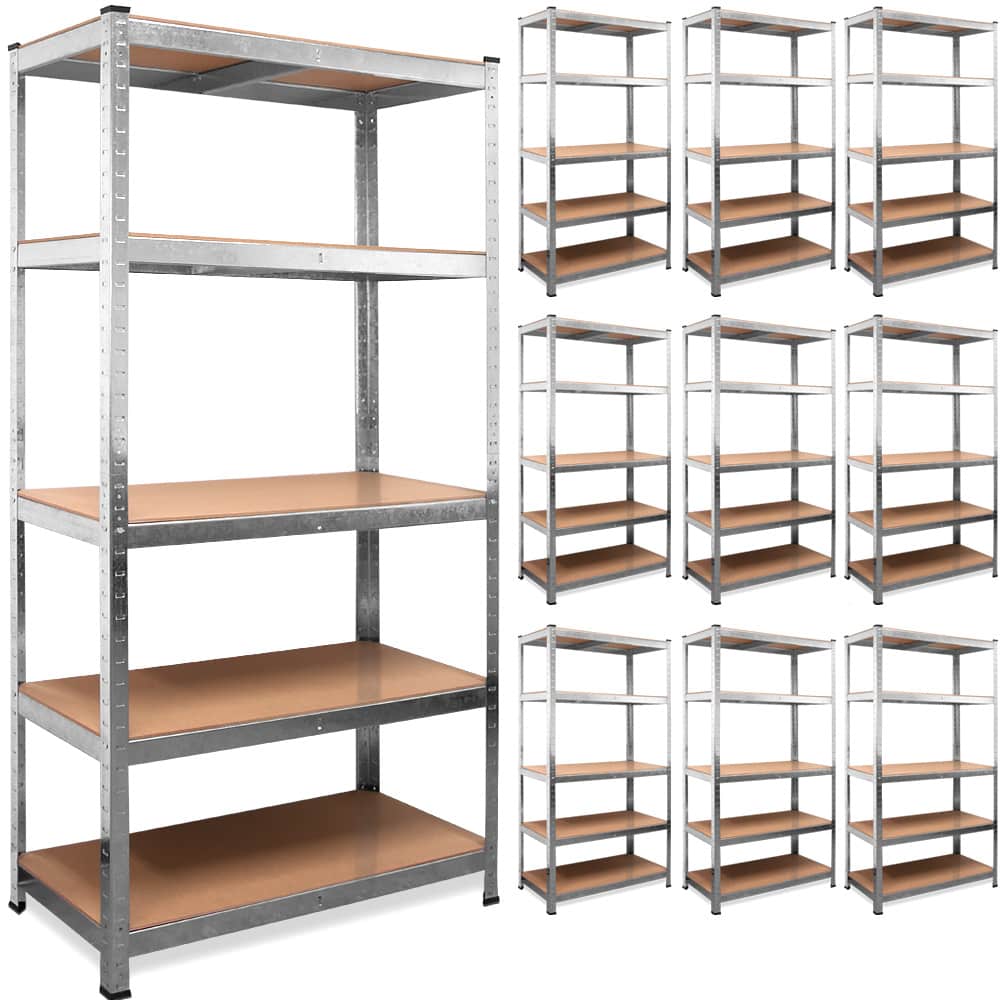 foto del prodotto set 10x scaffale alta portata 875kg metallo 180x90x40cm