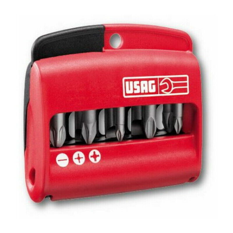 foto del prodotto set 11 pezzi inserti inserto cacciavite taglio croce assortimento 692 s11 usag