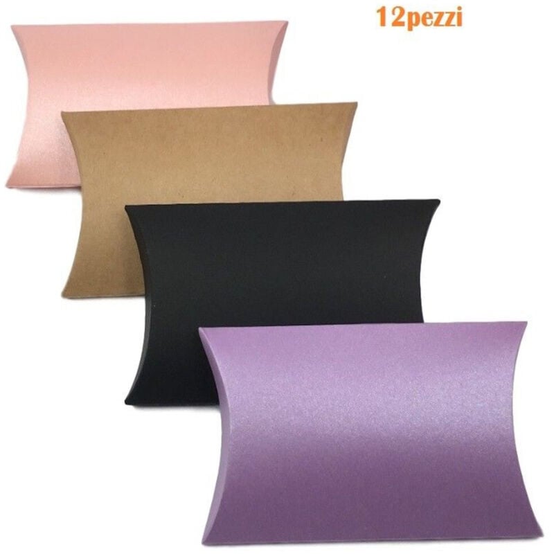 foto del prodotto set 12 pezzi scatole box regalo in cartone sacchetti colorate 46x28cm - - trade shop traesio