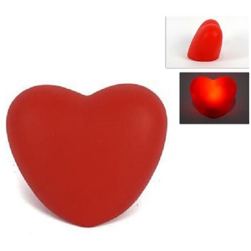 foto del prodotto set 12 pz cuori cuore rosso luminoso decorazione luce san valentino 6,5x4.5x4cm trade shop traesio