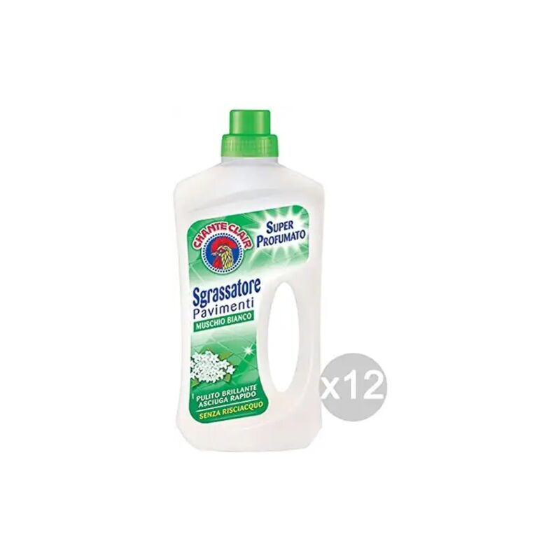 foto del prodotto set 12x chanteclair pavimenti muschio bianco detersivo per pavimenti, 750ml