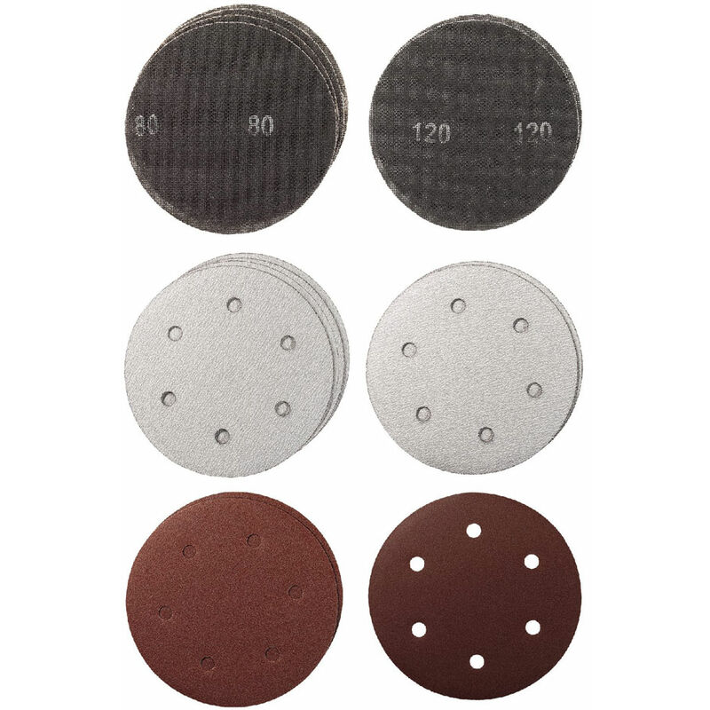 foto del prodotto set 15 dischi abrasivi a griglia per levigatrice per muro tc dw 225 
