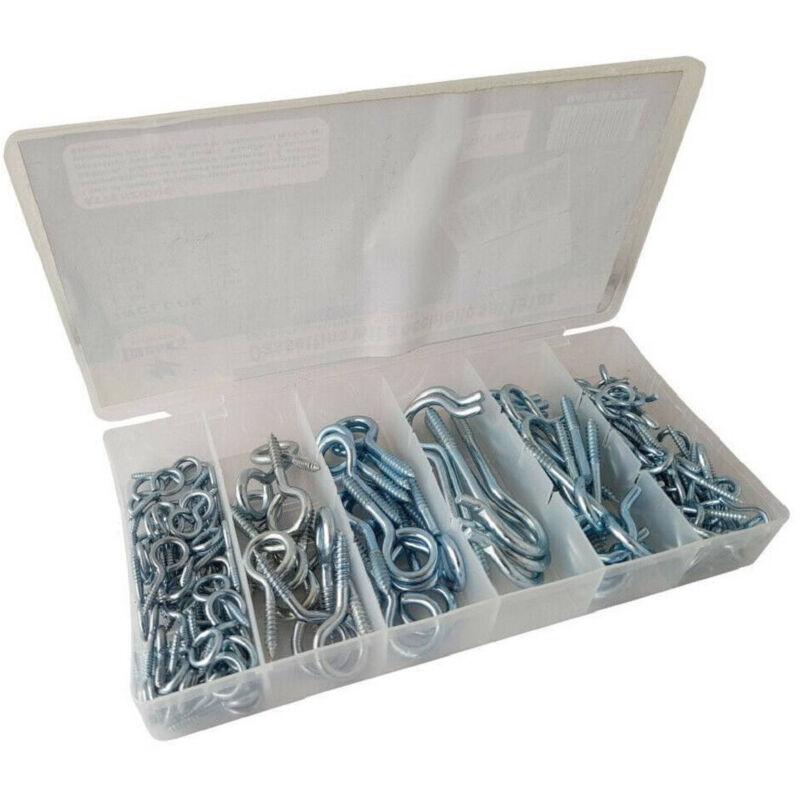 foto del prodotto set 151 viti autoperforanti testa occhiello chiusi aperti varie misure nc-h221 - - trade shop traesio