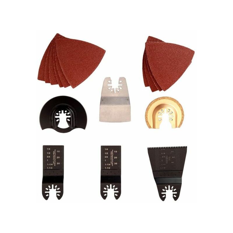 foto del prodotto set 16 accessori strumenti per utensile oscillante multifunzione lama taglio