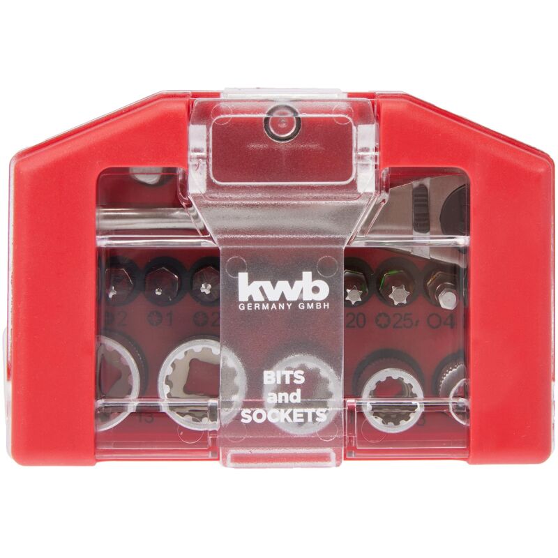 foto del prodotto set 17 pezzi inserti e bussole concricchetto - kwb