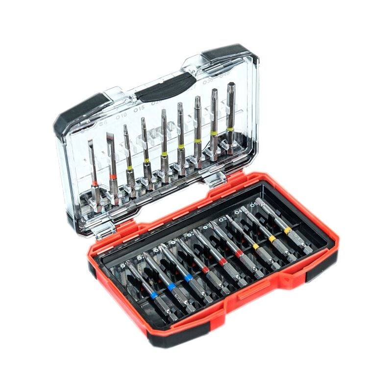 foto del prodotto set 18 inserti prolungati per avvitatore connex max power in acciaio