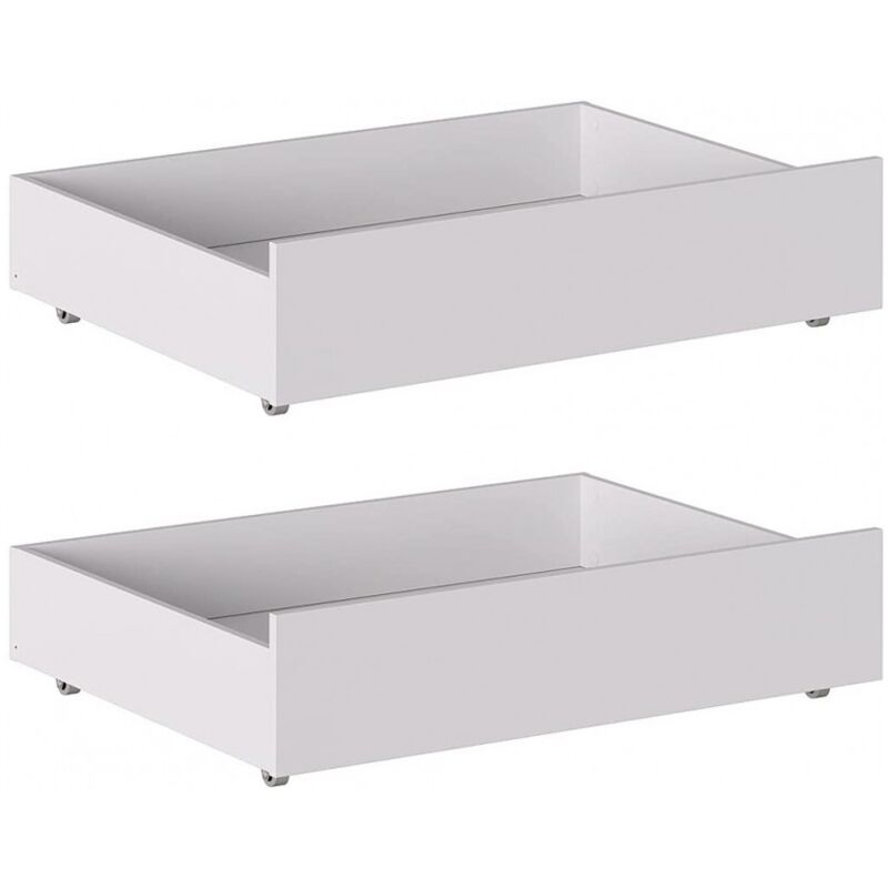 foto del prodotto set 2 cassettoni sottoletto 100.5x68 cm bianco opaco graz