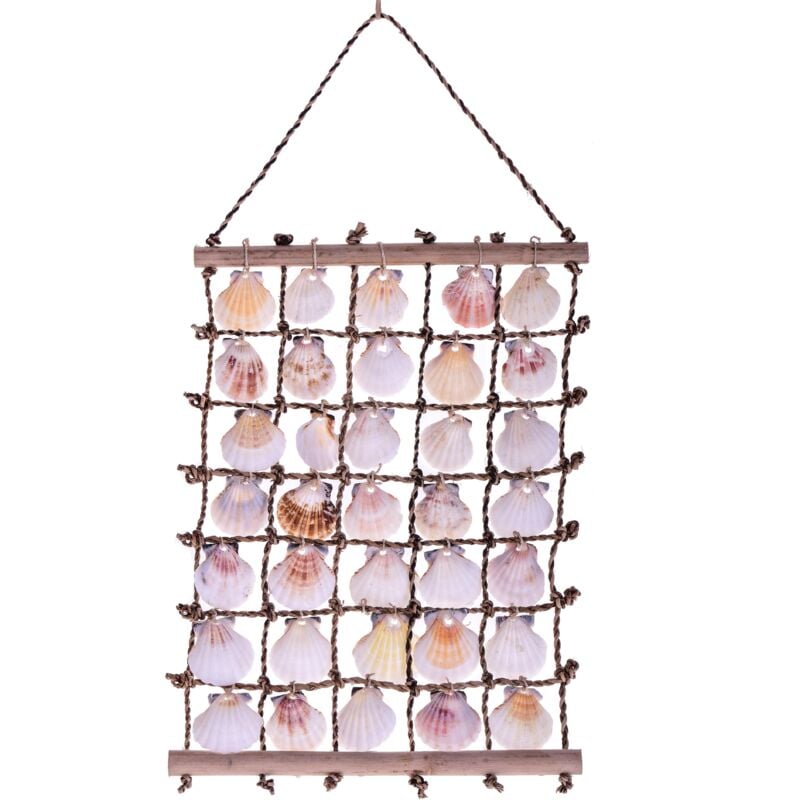 foto del prodotto set 2 decori con conchiglie 36 cm
