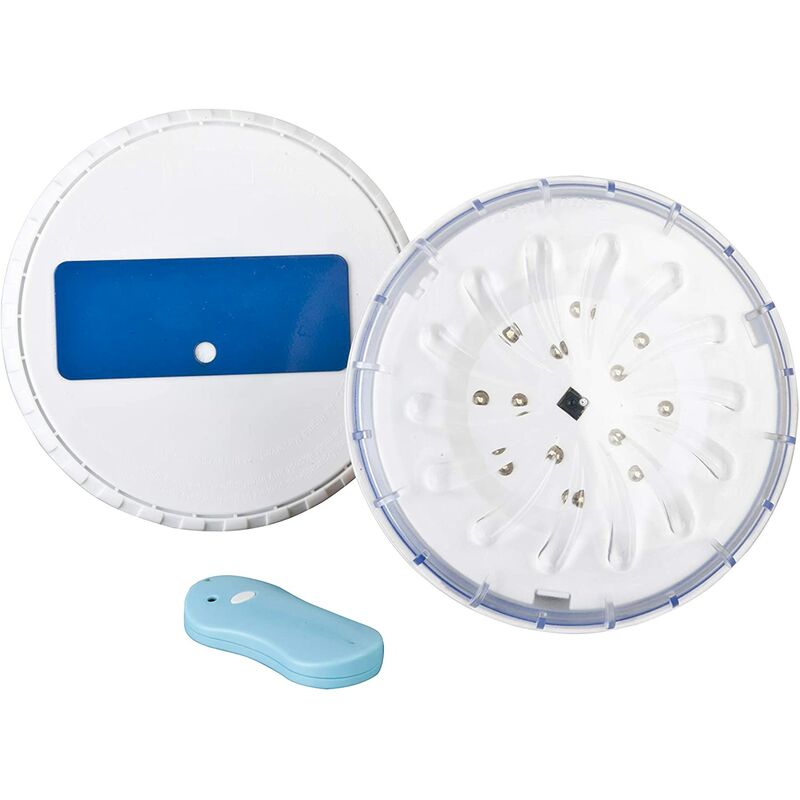 foto del prodotto set 2 faretti led illuminazione per piscina fuori terra magnetico multicolore gre pled2