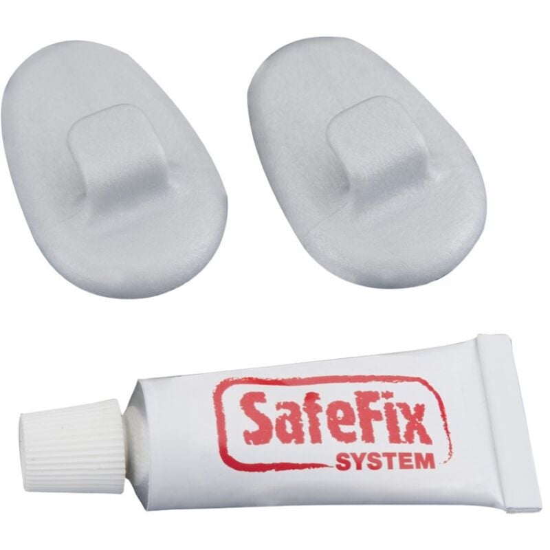 foto del prodotto set 2 ganci in plastica pa colla extra forte metaltex